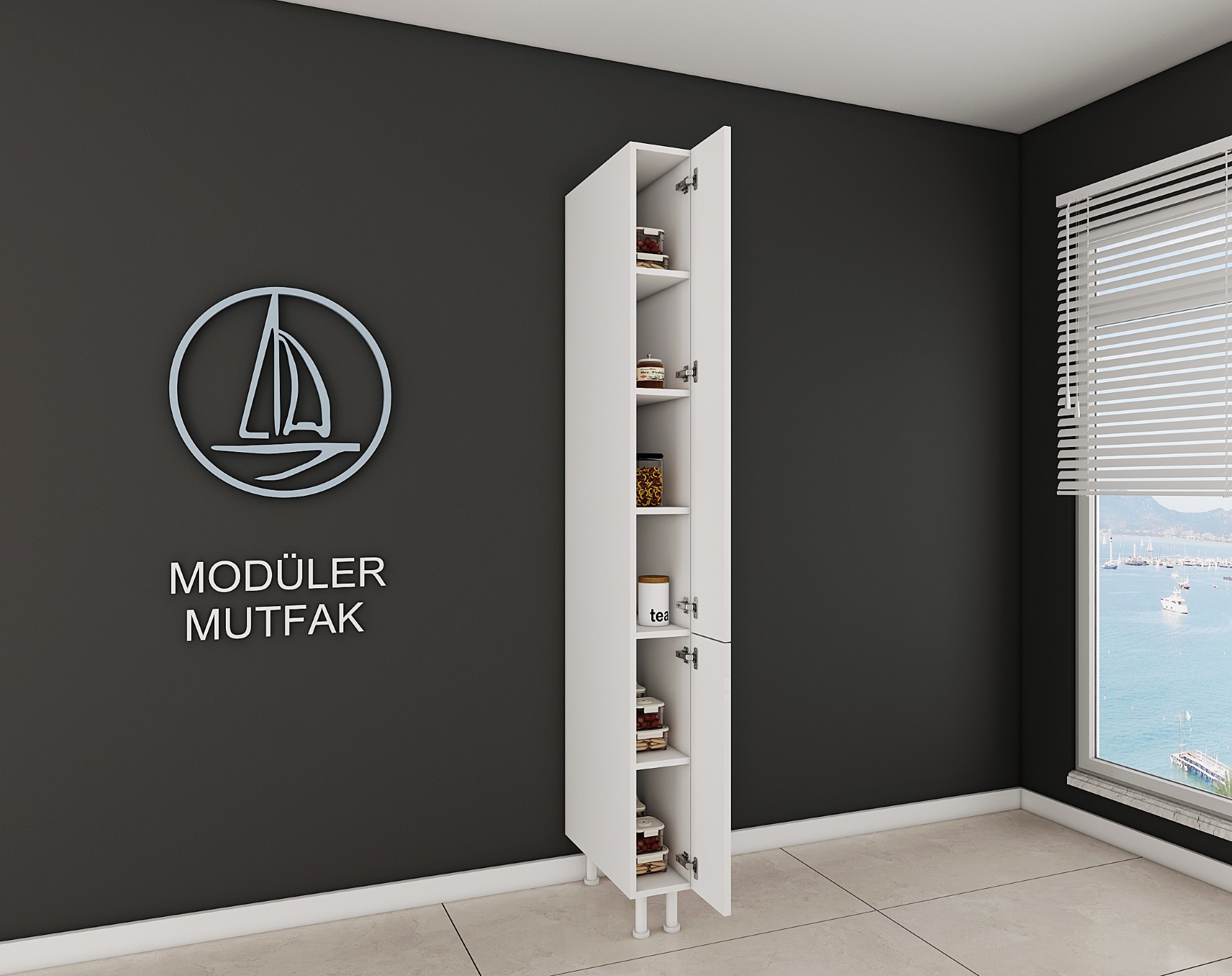 20cm Hazır Mutfak Boy Dolabı - Görsel 2