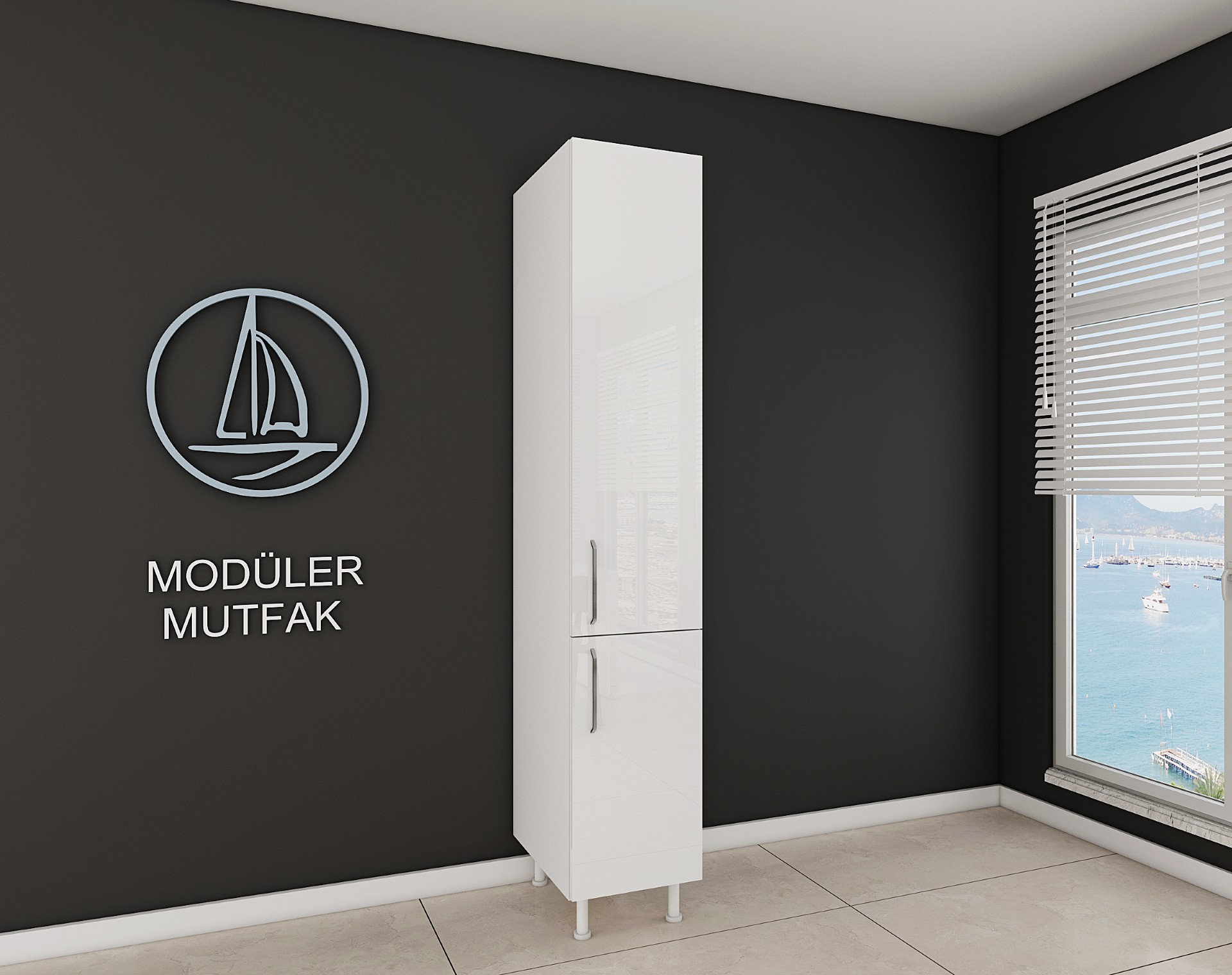 40cm Hazır Mutfak Boy Dolabı