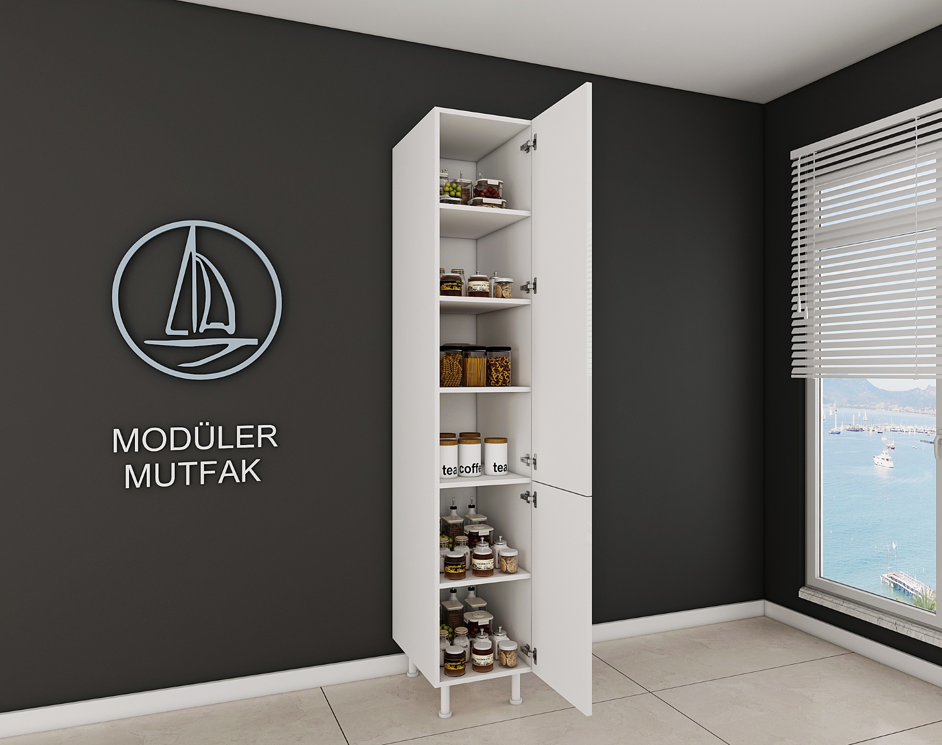 40cm Hazır Mutfak Boy Dolabı - Görsel 2