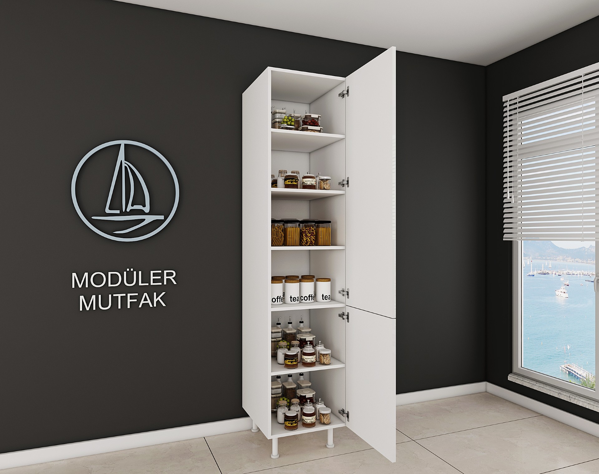 50cm Hazır Mutfak Boy Dolabı - Görsel 2