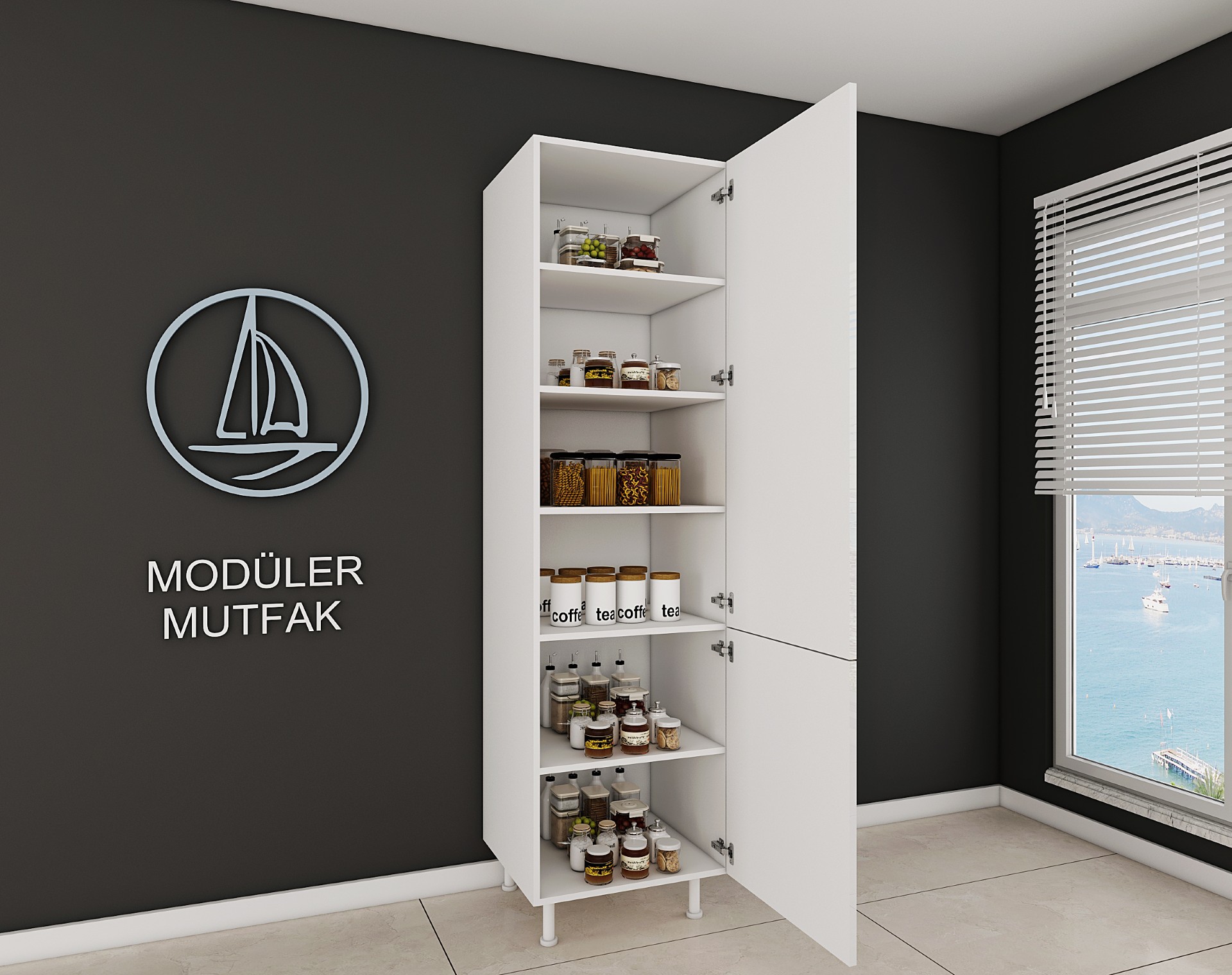 60cm Hazır Mutfak Boy Dolabı - Görsel 2