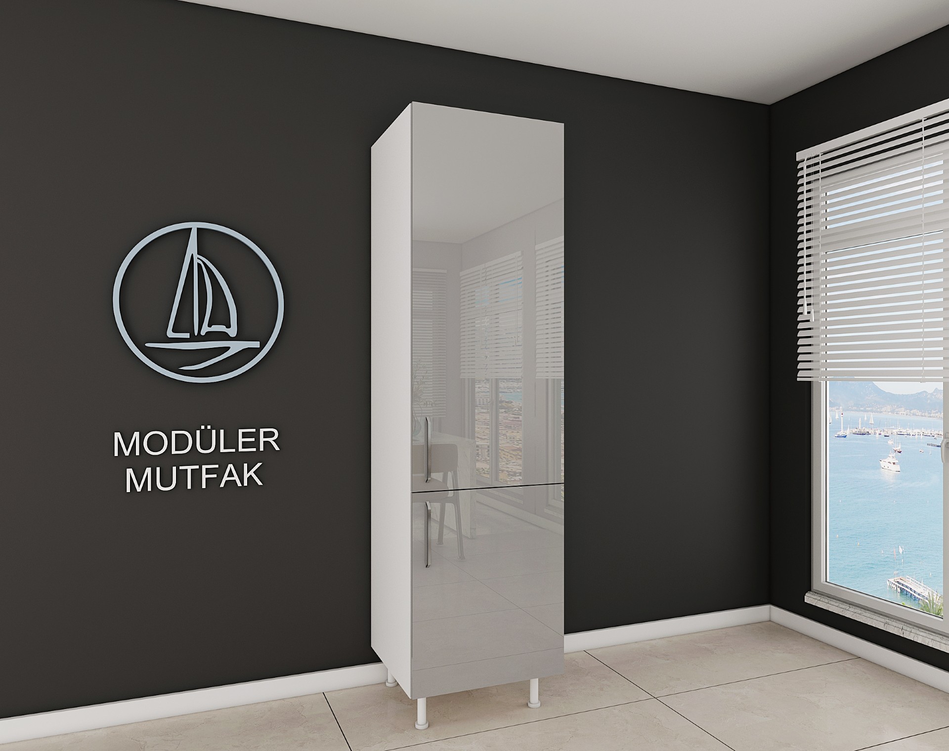 60cm Hazır Mutfak Boy Dolabı - Görsel 3