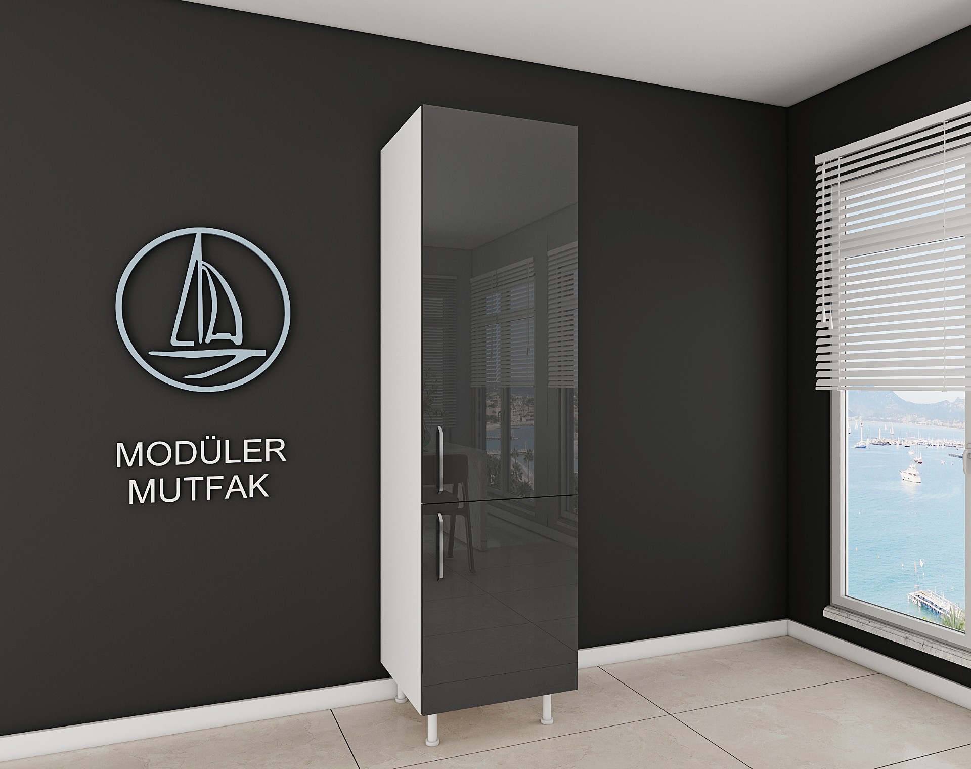 60cm Hazır Mutfak Boy Dolabı - Görsel 4