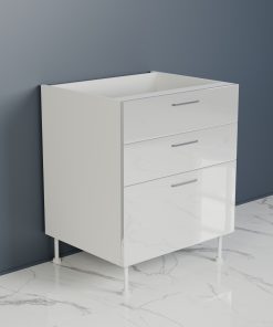 80cm Hazır Mutfak 3 Çekmeceli Alt Dolabı