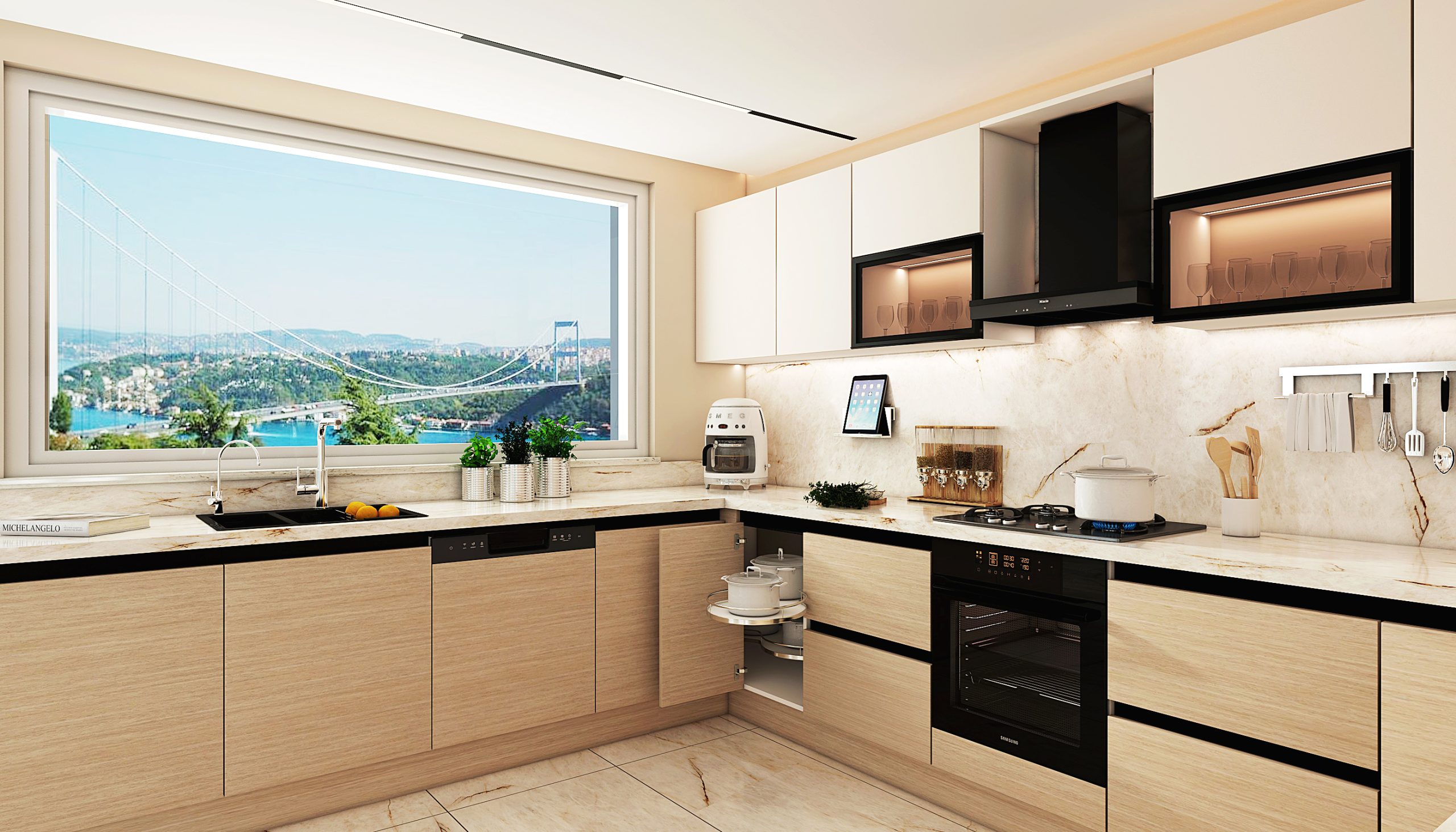 U Tipi Hazır Mutfak Dolabı- Model053 - Görsel 3