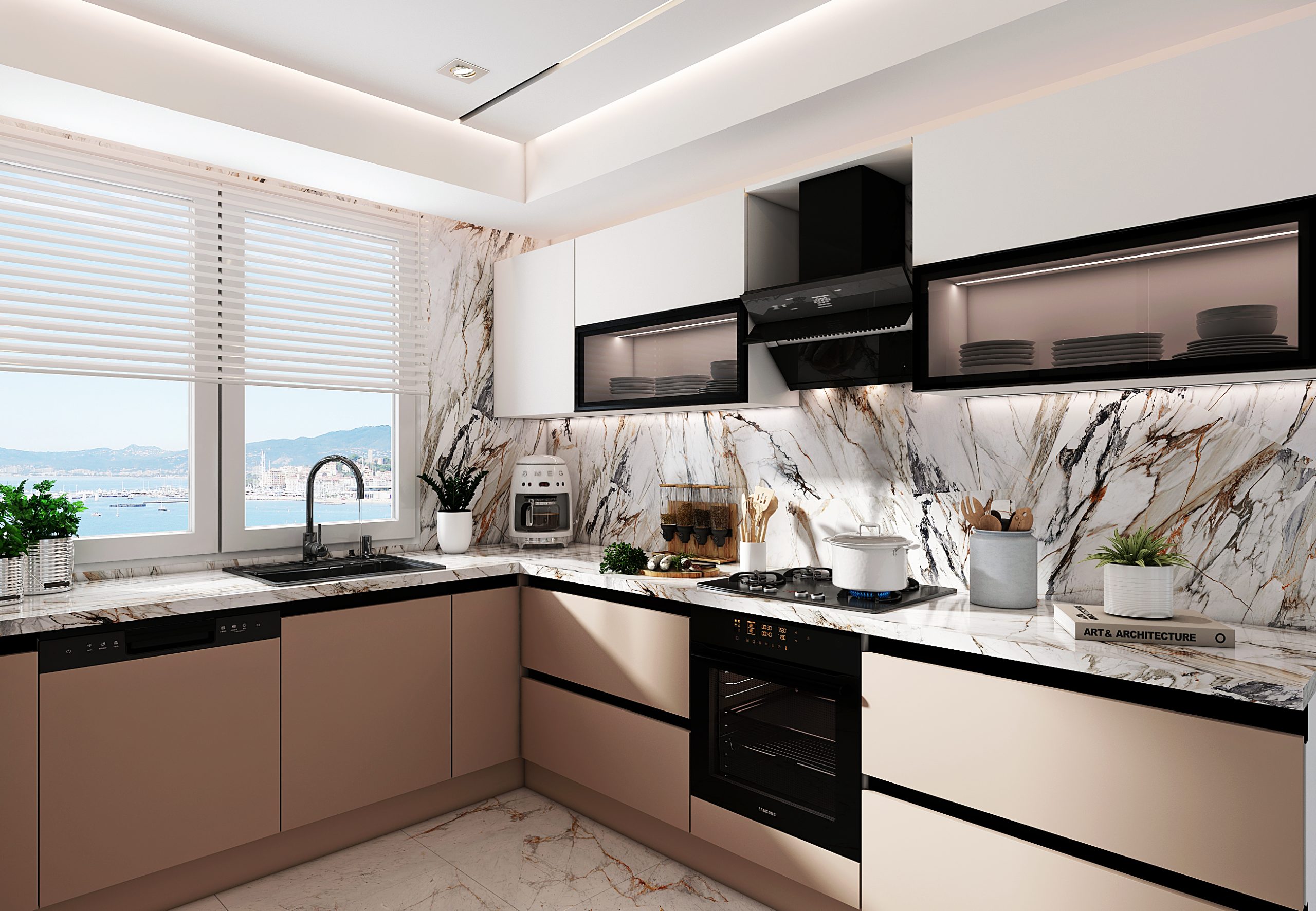 U Formlu Hazır Mutfak Dolabı- Model052 - Görsel 2