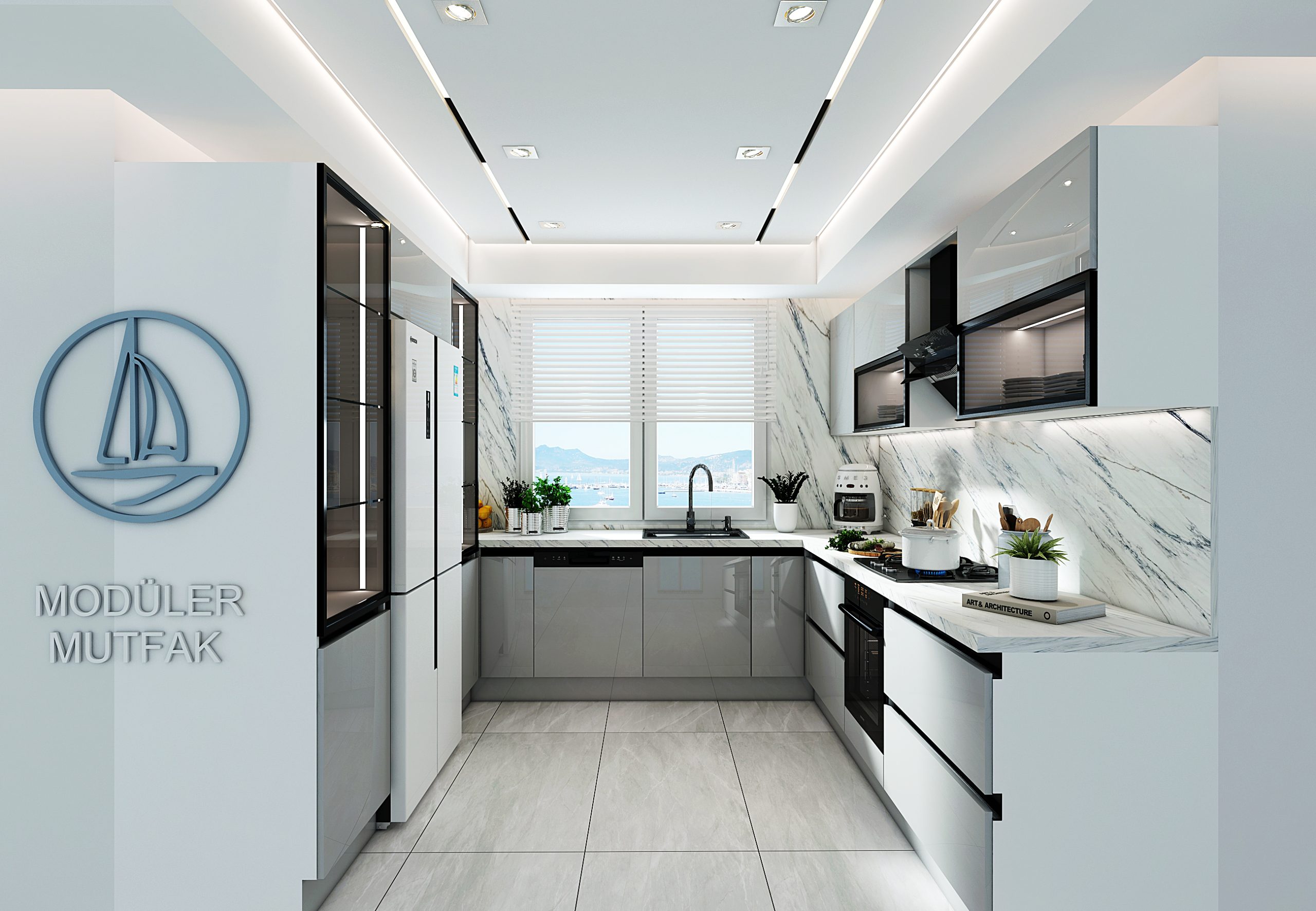 U Formlu Hazır Mutfak Dolabı- Model052 - Görsel 9