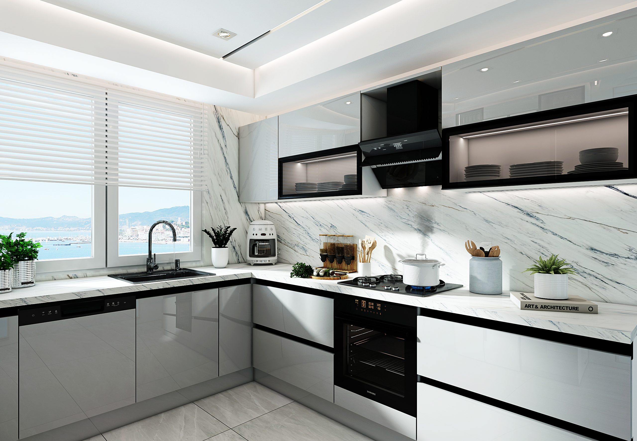 U Formlu Hazır Mutfak Dolabı- Model052 - Görsel 10