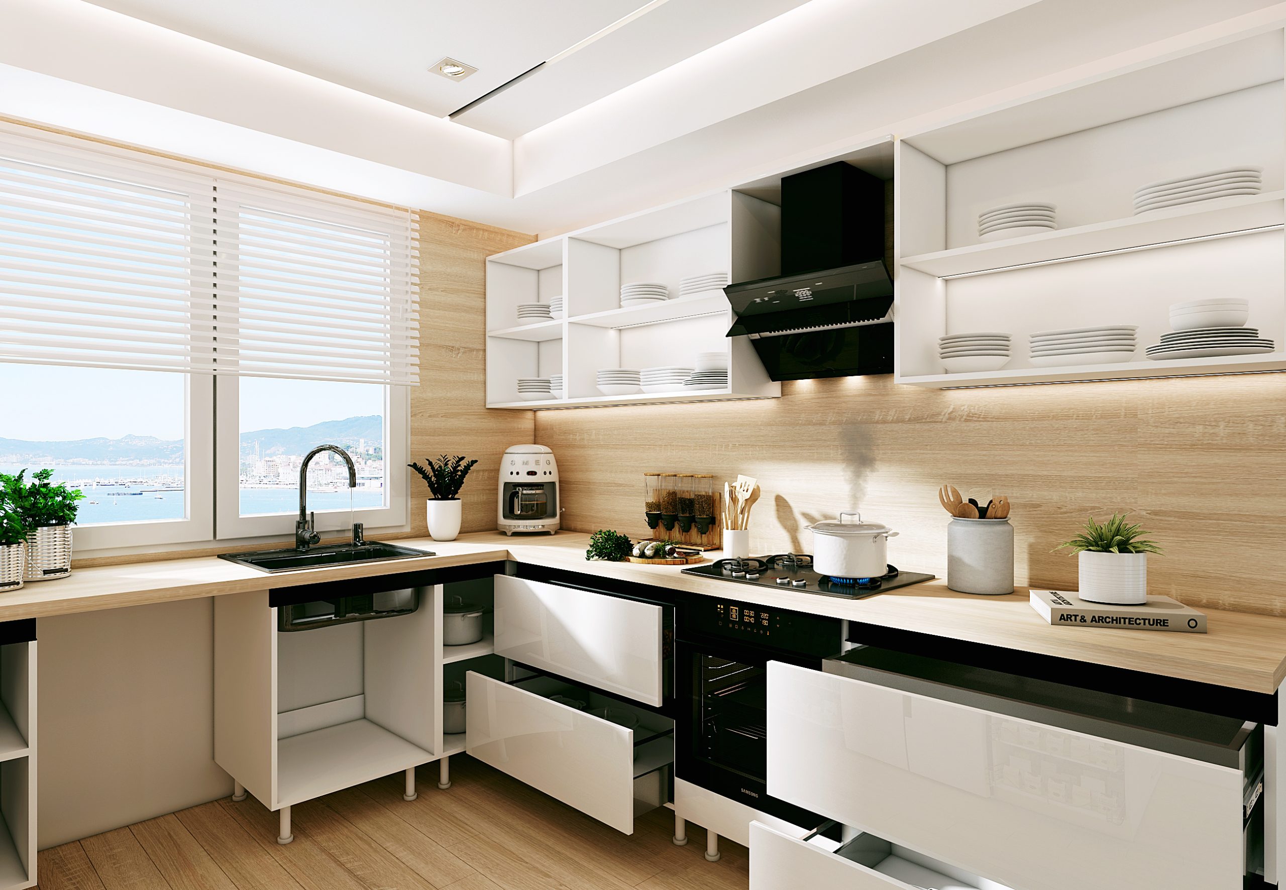 U Formlu Hazır Mutfak Dolabı- Model052 - Görsel 5