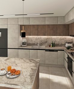 L Tipi Hazır Mutfak Dolabı- 430x300 Model 055