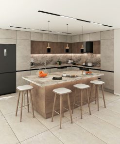 L Tipi Hazır Mutfak Dolabı- 430x300 Model 055 - Görsel 7